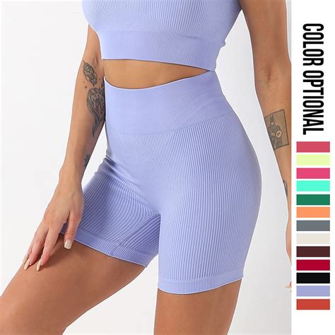 Yoga Biker Shorts High Waist Scrunch Butt Tight Shorts