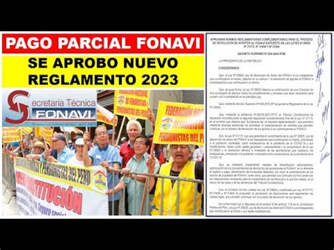 FECHA DE PAGO FONAVI MIEMBRO DE LA COMISION AD HOC EXPLICA SOBRE EL