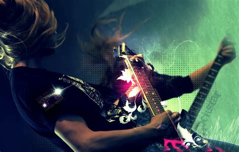 Wallpaper guitar, rock, rockstar images for desktop, section музыка ...