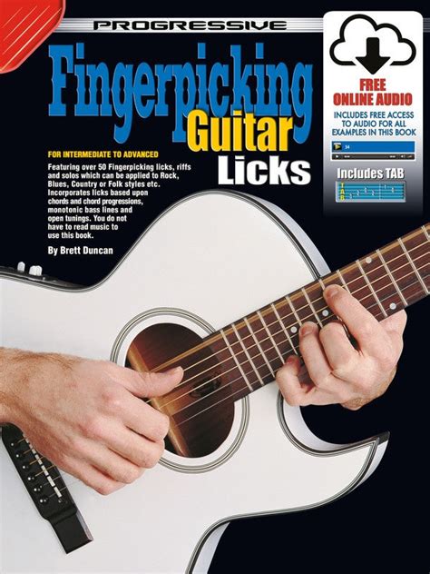 Progressive Fingerpicking Guitar Licks Bookonline Audio — Engadine Music