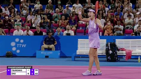 WTA Thailand Open On Twitter RT WTA The Moment Lin Zhu Became A