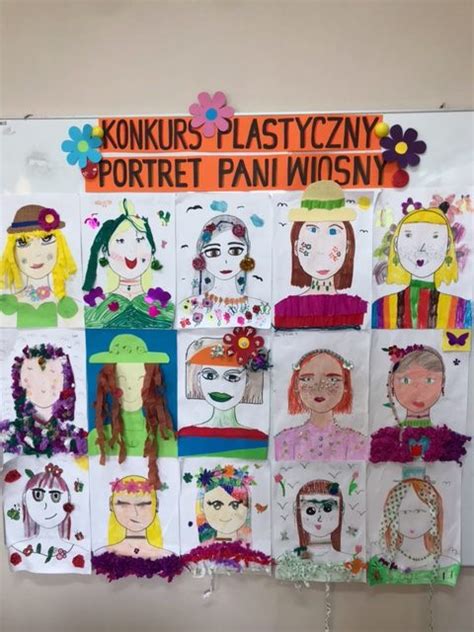 Świetlicowy konkurs plastyczny pt Portret Pani Wiosny Samorządowa