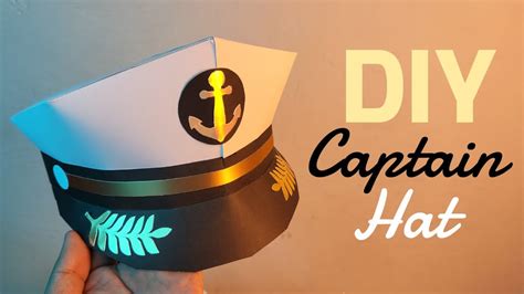 How To Make A Paper Captain Hat Marine Hat Quick And Easy Momuscraft Youtube