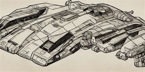 high tech sci fi spaceship concept art blueprint | Stable Diffusion