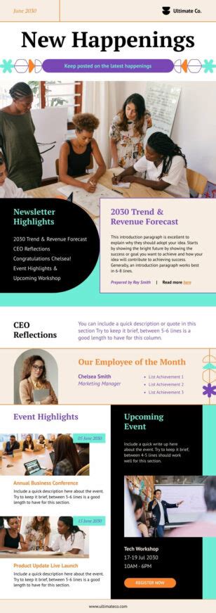 Newsletter Templates Free And Customizable