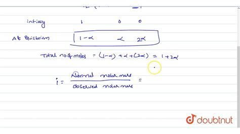 Degree of Dissociation Formula - KeenennGill