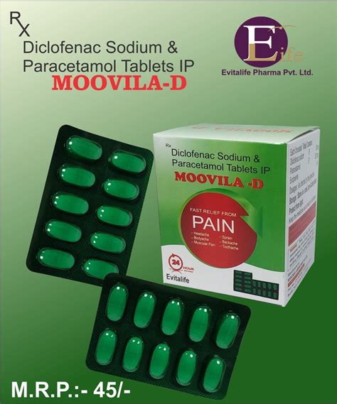 Diclofenac Sodium Mg Paracetamol Mg At Rs Box