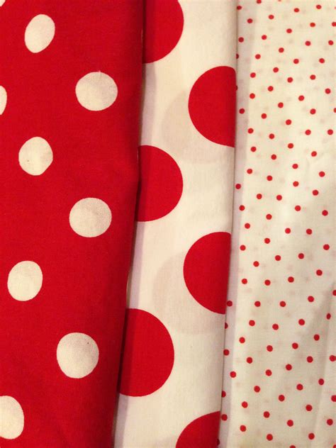 Red Polka Dots Cotton Fabrics