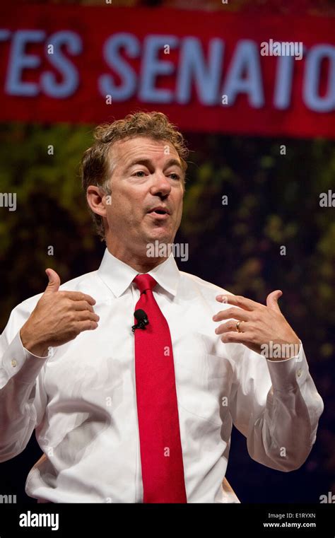 United States Senator From Kentucky Rand Paul Speaks At The Texas