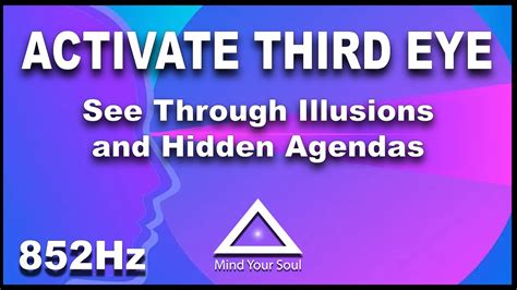 Open Third Eye And See Through Illusions And Hidden Agendas 852hz