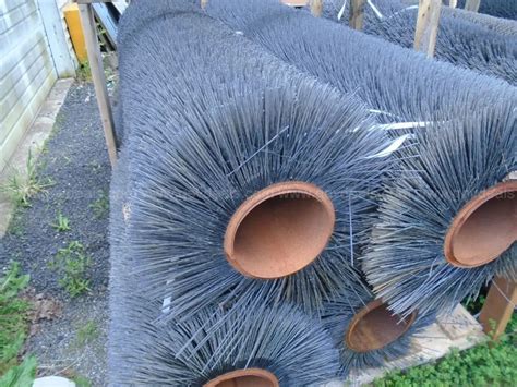 Lot Of 4 Used Street Sweeper Brushes Great Cattle Scratchers Allsurplus