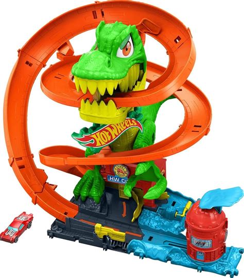 Buy Hot Wheels City Hot Wheels City T Rex Versus Fire Station In Uae Mumzworld