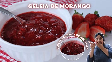 GELEIA DE MORANGO PARA RECHEIO DE BOLOS E SOBREMESAS Super fácil de