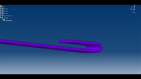 CATIA V5 Generative Shape Design Sheet Metal Flat Hem Flange