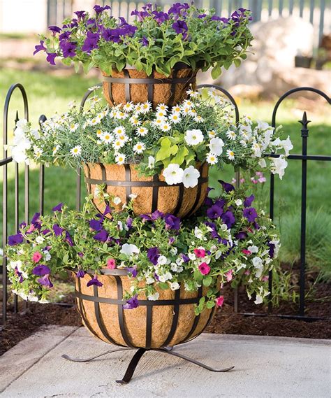 53 Best Tiered Stand Planter Ideas Images On Pinterest Floral