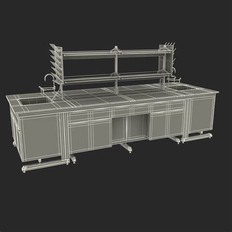 3d laboratory table design model