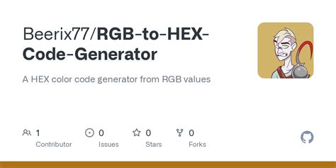 GitHub - Beerix77/RGB-to-HEX-Code-Generator: A HEX color code generator ...