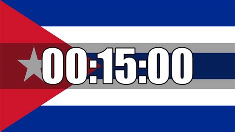 Minutes Countdown Timer Curated On Cuba Flag Ultra Focus In Hd Tik