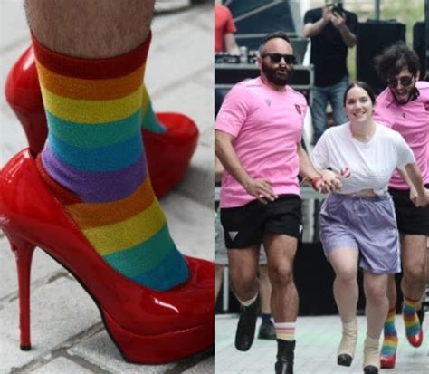 Τακουνοδρομίες για το gay pride στο κέντρο της πόλης στην