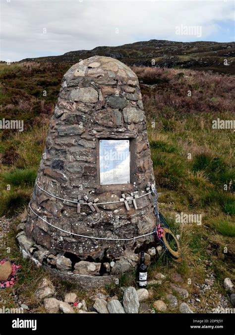 A Simple Cairn Memorial To The 29 Lives Lost In The 1994 Raf Chinook