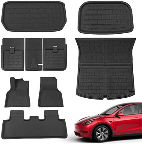 Xipoo Fit Tesla Model Y Trunk Mat Rear Storage Mat Rear Seat Back Mat