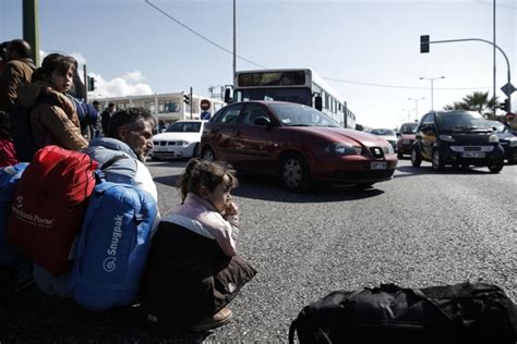 Athens Airport Becomes Shelter for Stranded Migrants