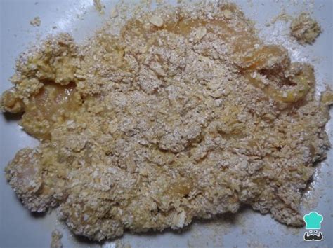 Pechuga de pollo empanizada con avena Fácil