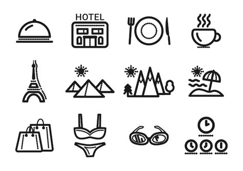 Premium Vector Travel And Tourism Icons