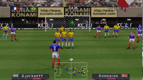 ISS Pro Evolution Soccer 2 PSX Brasil Vs Francia Gameplay YouTube