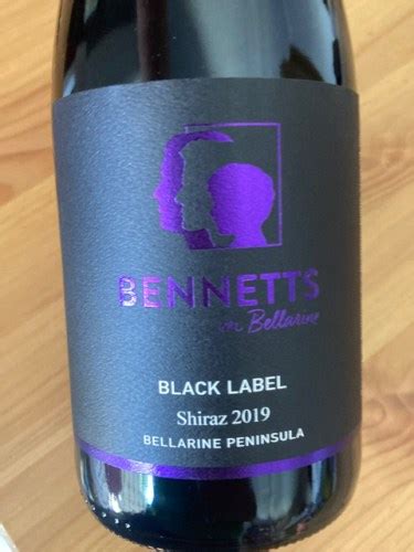 Bennetts On Bellarine Black Label Shiraz Vivino Us