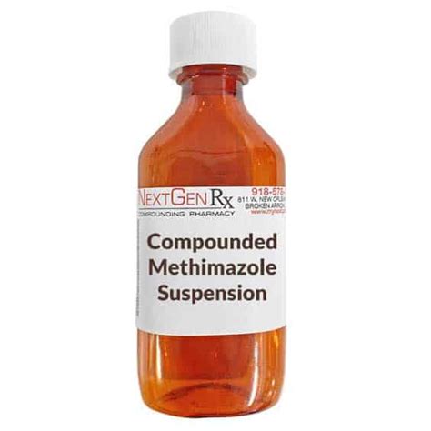 Compounded Methimazole Suspension Nextgenrx Pharmacy Pet Meds