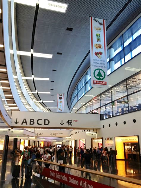 Spar Dominating The Arrivals Hall At Vienna International Airport