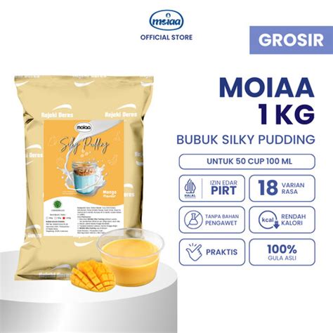 Jual Silky Pudding MOIAA 1Kg Bubuk Puding MOIAA Puding Taro