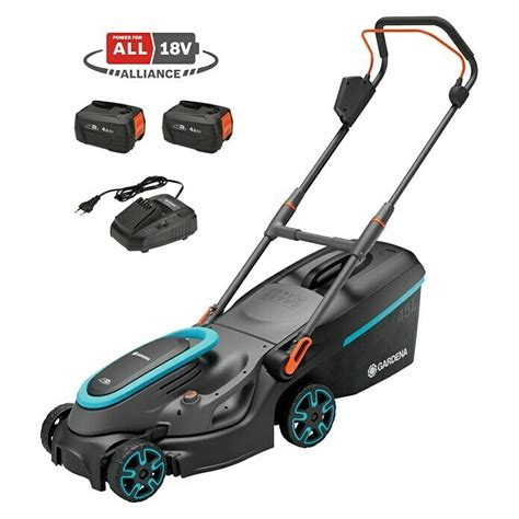 Gardena Power for All 18V Akku Rasenmäher 18 V 2 Akkus 4 0 Ah