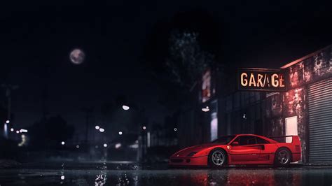 Ferrari Car Vehicle Red Cars Ferrari F40 Pop Up Headlights Hd