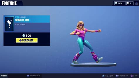 Fortnite Work It Out Dance With Aerobic Assassin Youtube