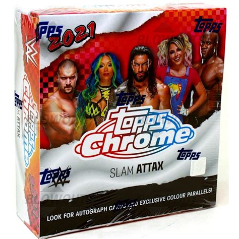 Topps Wwe Chrome Slam Attax Hobby Box