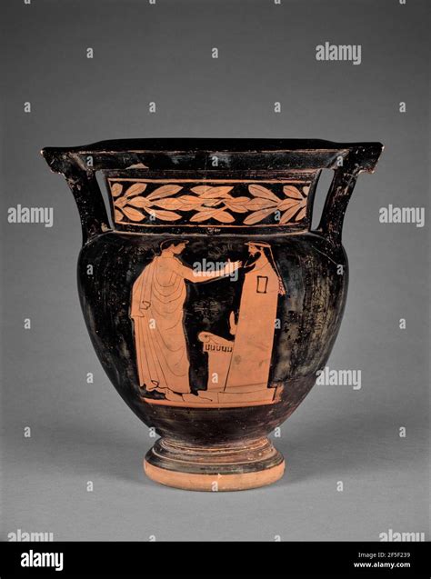 Attic Red Figure Column Krater Attributed To The Harrow Painter Greek