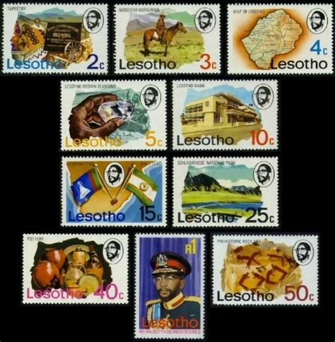 Lesotho Stamps Printed By Format International Security Printers Ltd