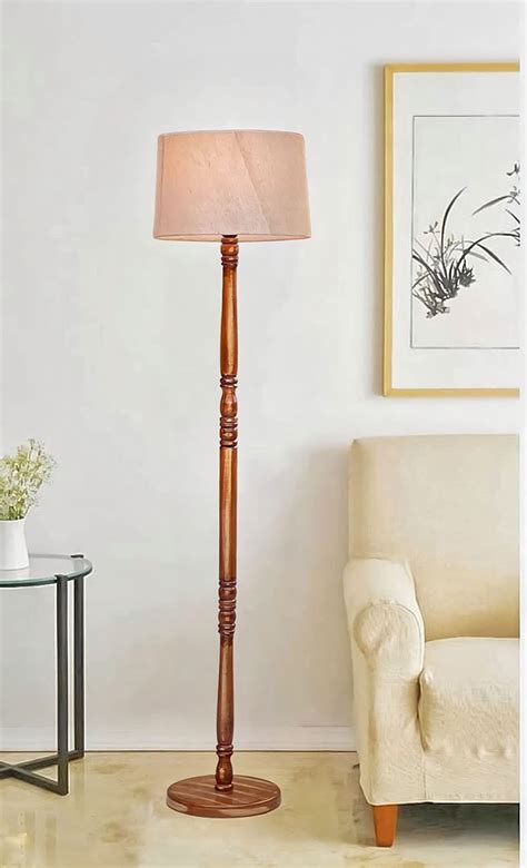 Divine Trends Floor Lamp Standing Modern Black Ft Height Off White