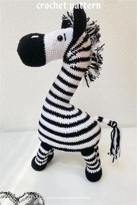 Crochet Pattern Amigurumi Zebra Amigurumi Zebra Pattern Crochet