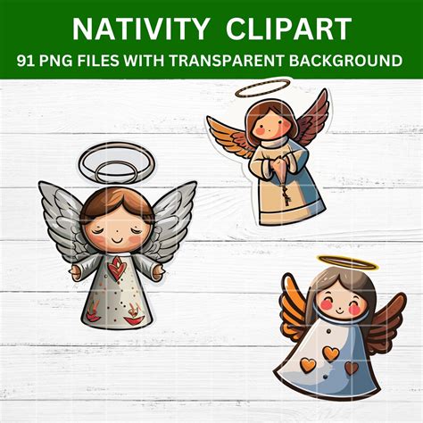 Nativity Scene Clipart Printable Nativity Nativity Clipart - Etsy