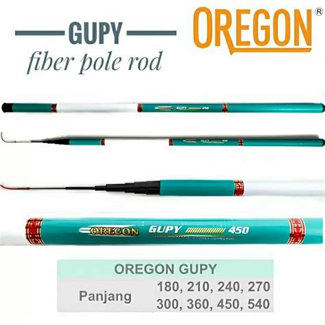 Jual Joran Oregon Gupy Neon Dan Oregon Bambu Fiber Tebal Shopee Indonesia