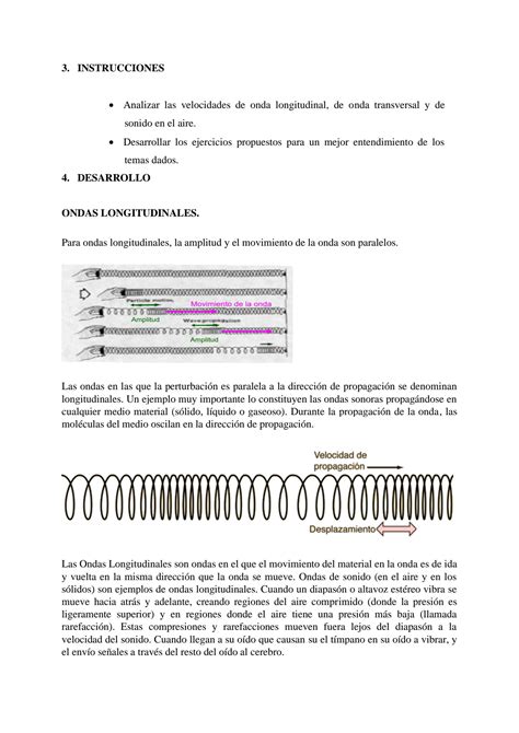 Solution Informe De Velocidad De Onda Longitudinal Y Transversal