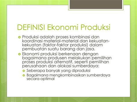 Definisi Produksi Ilmu