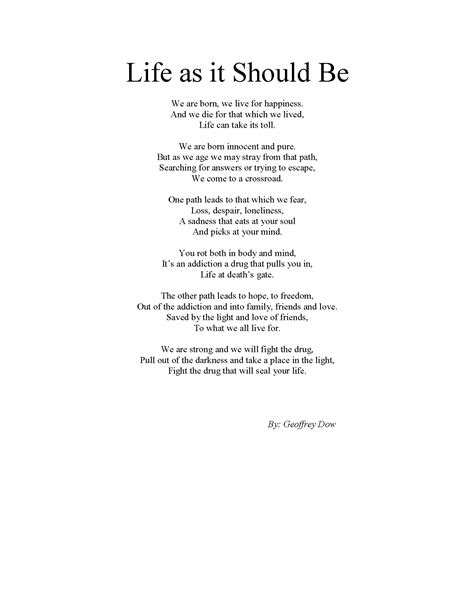 Quotes And Poems About Addiction Quotesgram