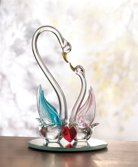 Spun Glass Loving Swans Cake Topper Or Wedding T Favors 30 Available Weddingbee Photo Gallery