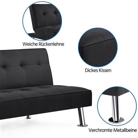 Klappsofa Mit Schlaffunktion Sitzer Sofa Couch G Stebett Klappbett