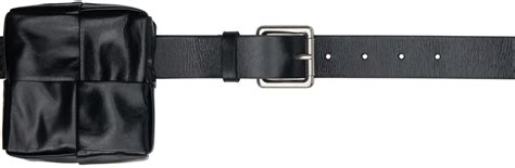 Bottega Veneta Black Cassette Belt Bottega Veneta