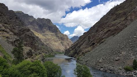 Looking Downriver From Hells Canyon Creek Visitor Center Pretty Great